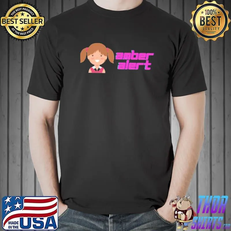 Children girl amber alert shirt