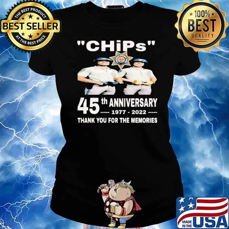 Chips 45th anniversary thank for memories signature s Ladies tee