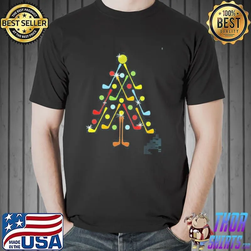 Christmas tree golf ball shirt