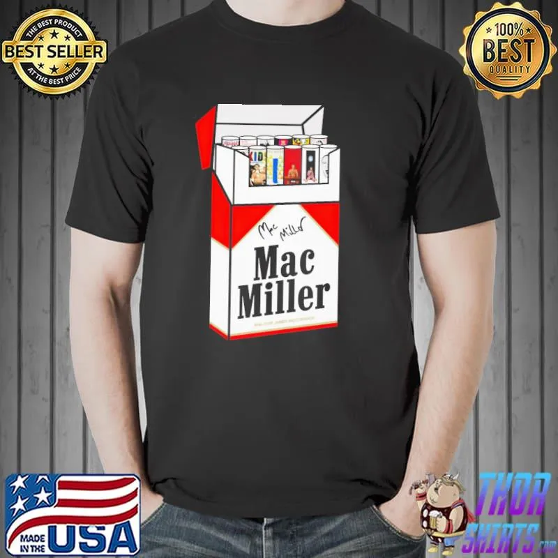 Cigarette pack discography mac miller classic shirt