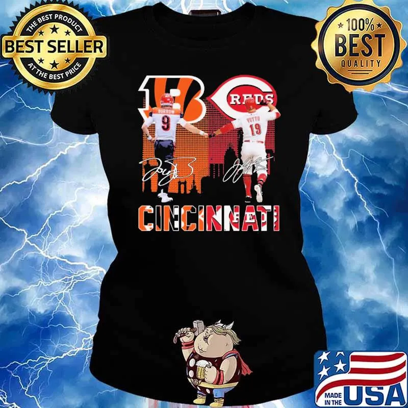 Cincinnati Bengals And Reds Shirt Ladies tee