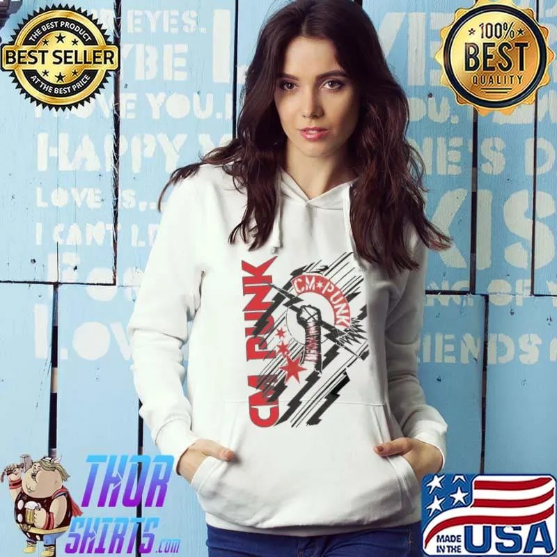 Cm punk aew graphic classic s Hoodie