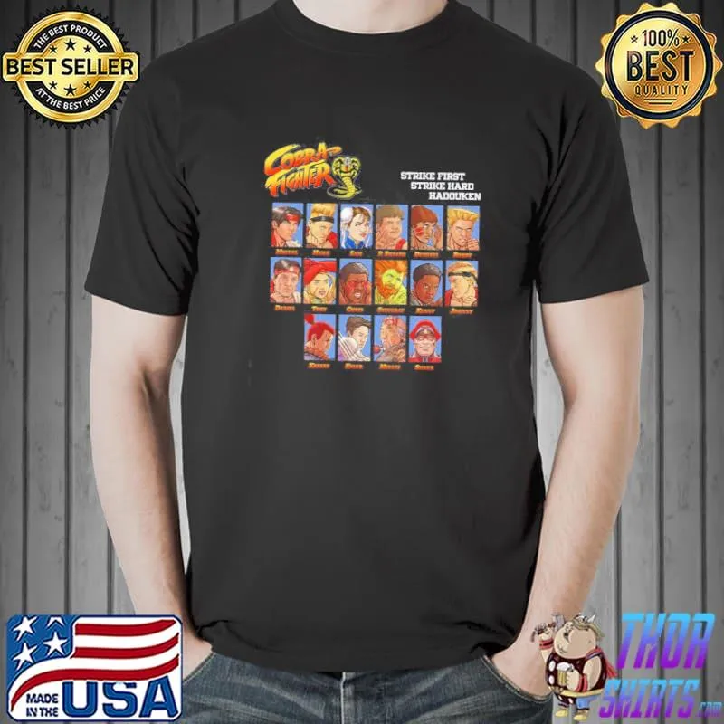 Cobra fighter street fighter Cobra kaI mashup shirt