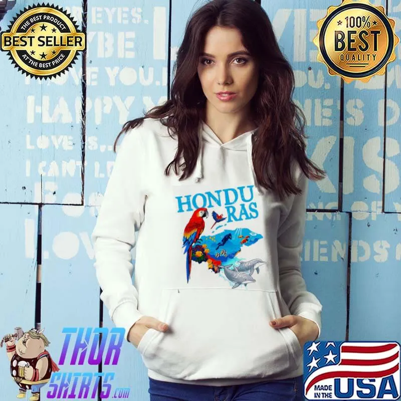 Cool design tourist map Honduras classic s Hoodie