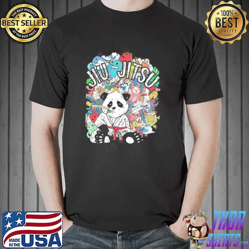 Cute jiu jitsu panda shirt