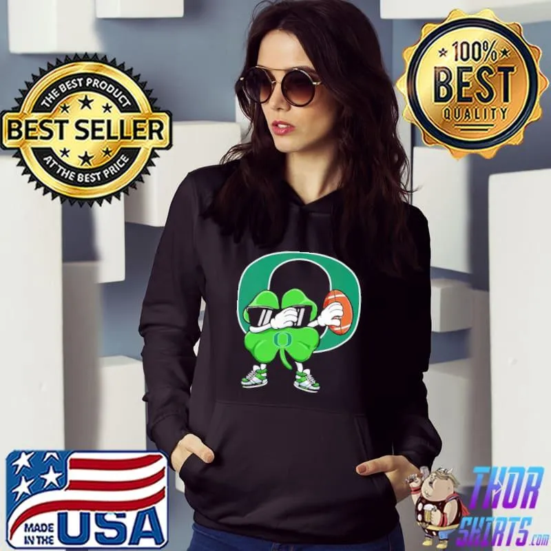 Dabbing shamrock Football st patricks day Oregon ducks sclassic s Hoodie
