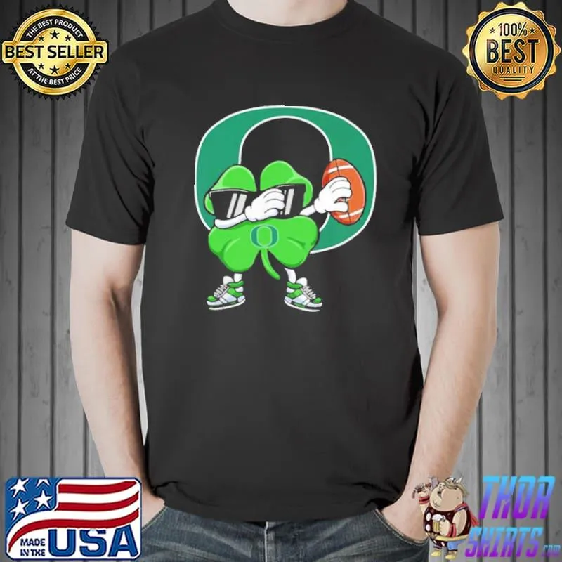 Dabbing shamrock Football st patricks day Oregon ducks sclassic shirt