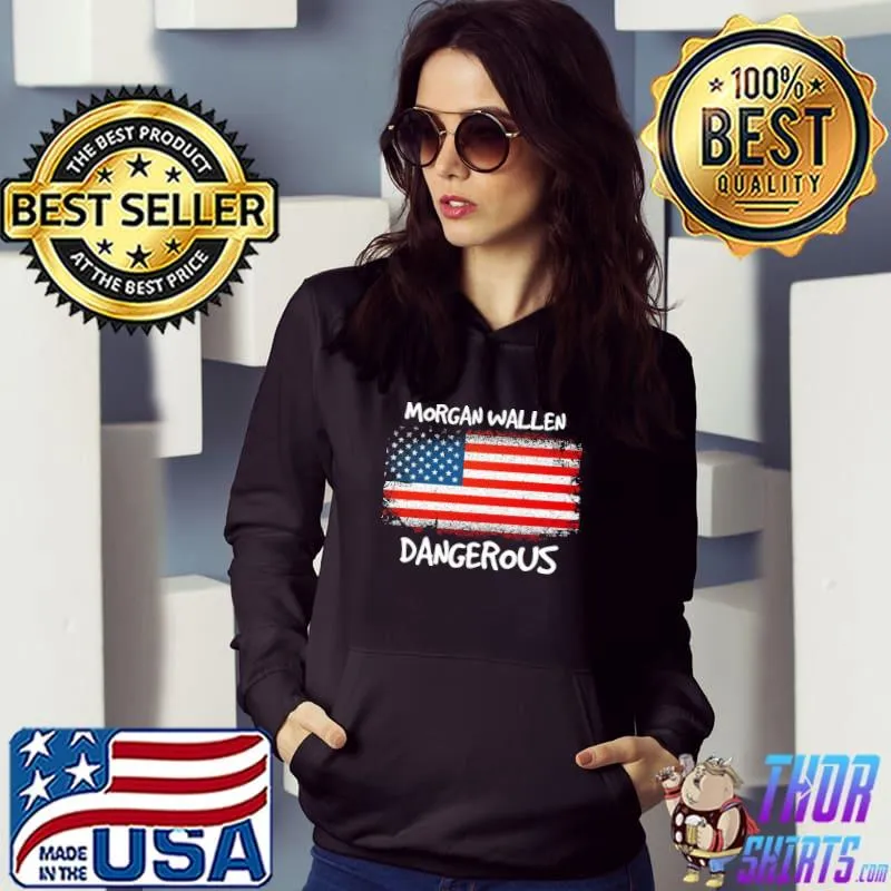 Dangerous morgan w mw flag vintage s Hoodie