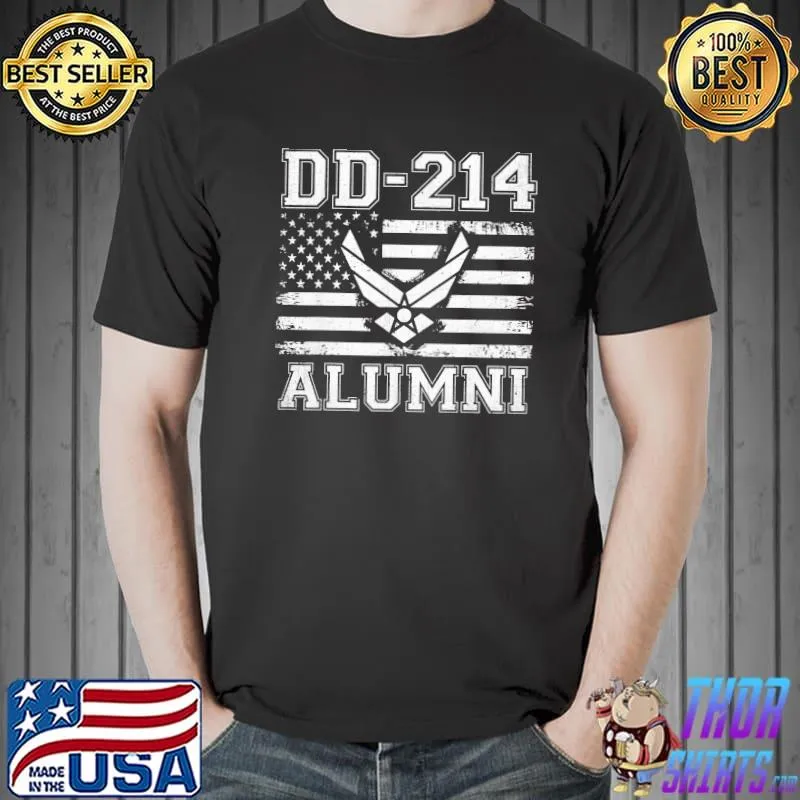 Dd 214 us air force alumnI military veteran retirement air force veteran shirt