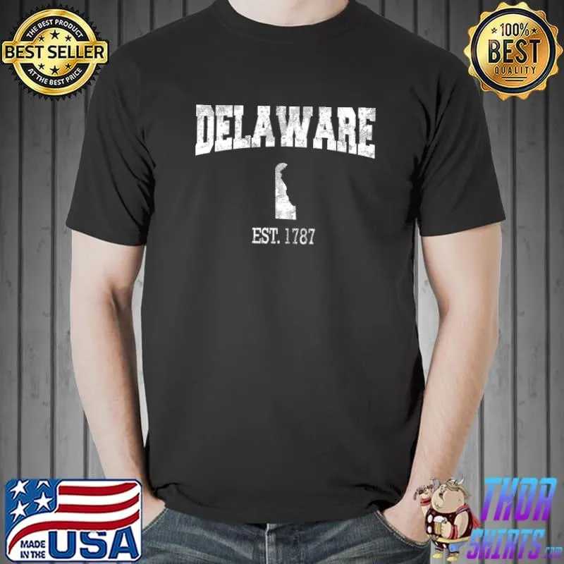 Delaware Vintage Sports Design DE Classic T-Shirt