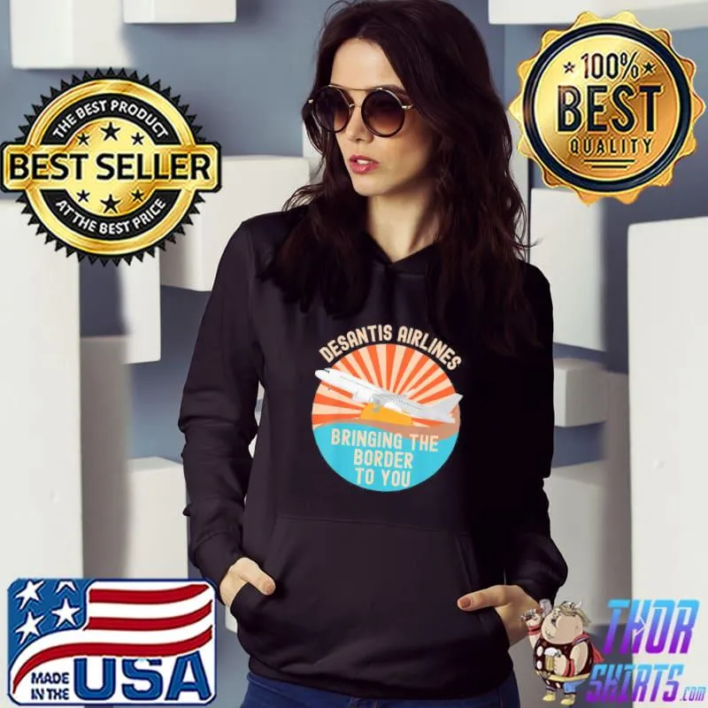 Desantis airlines marthas vineyard meme 2022 political classic s Hoodie