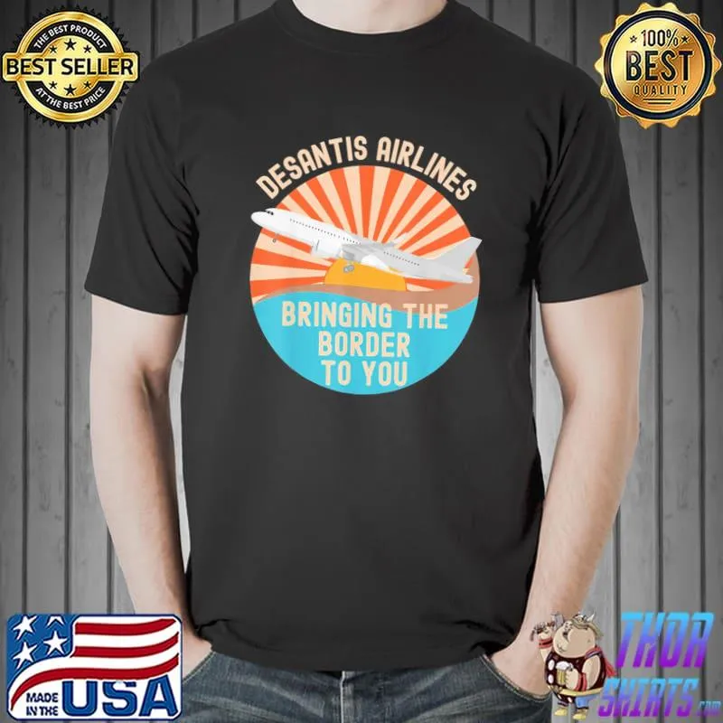 Desantis airlines marthas vineyard meme 2022 political funny desantis airlines shirt