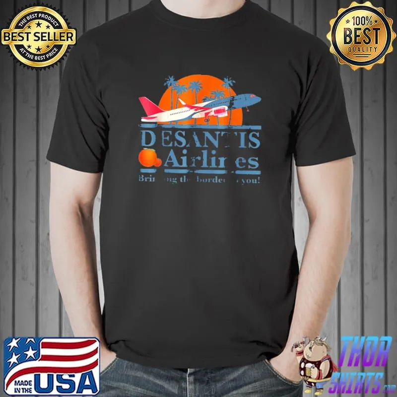 Desantis airlines vintage retro funny desantis airline shirt