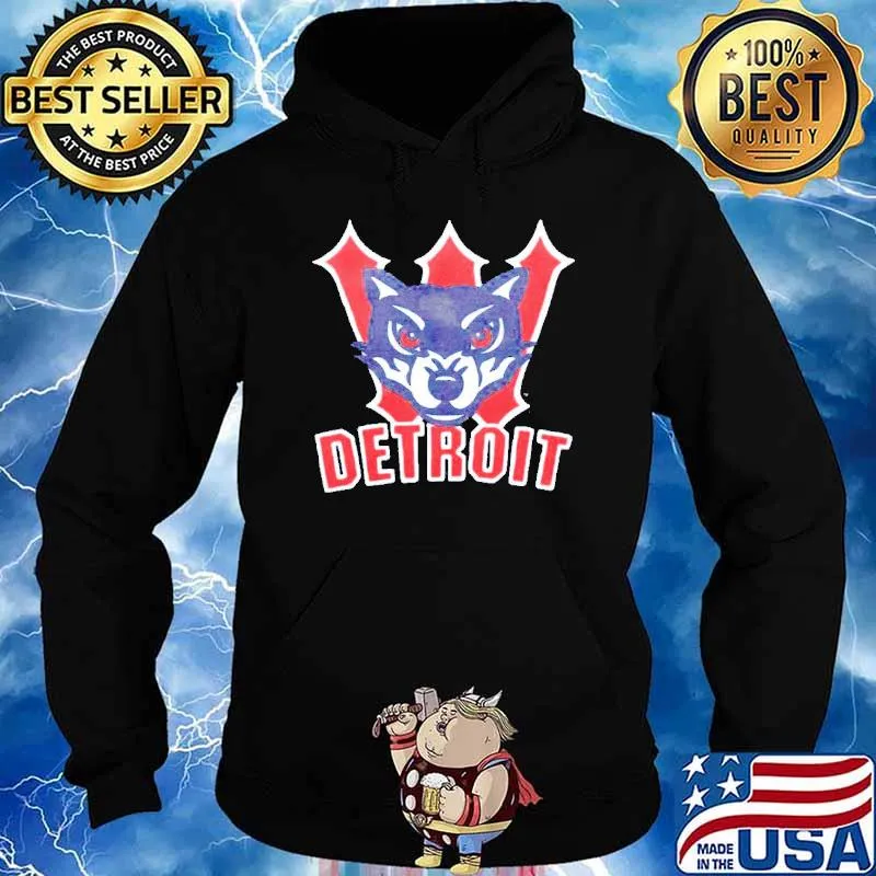 Detroit wolves logo classic s Hoodie