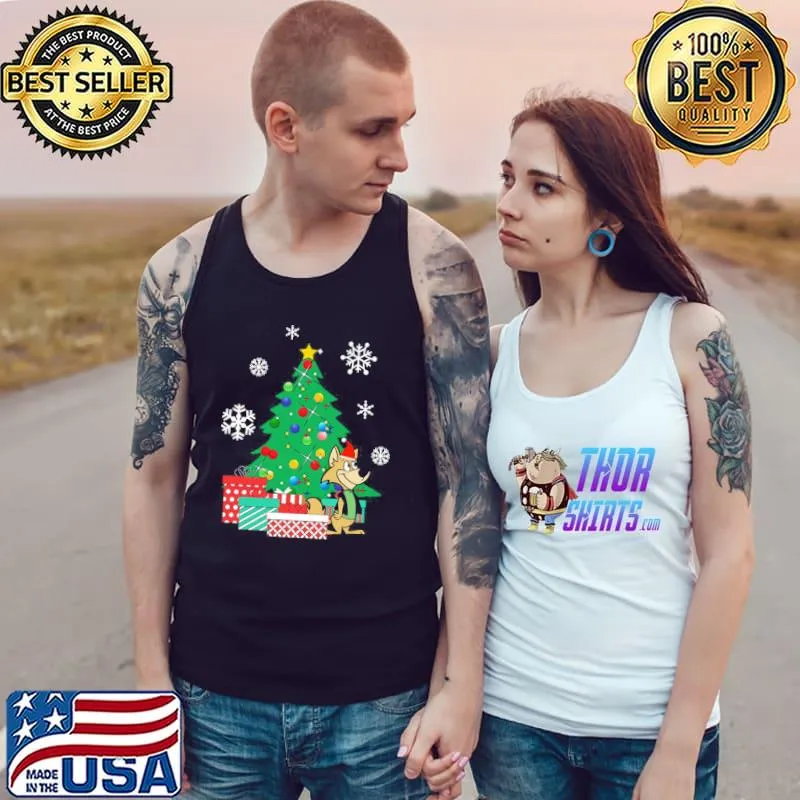 Ding a ling wolf around the christmas tree classic s Tank Top