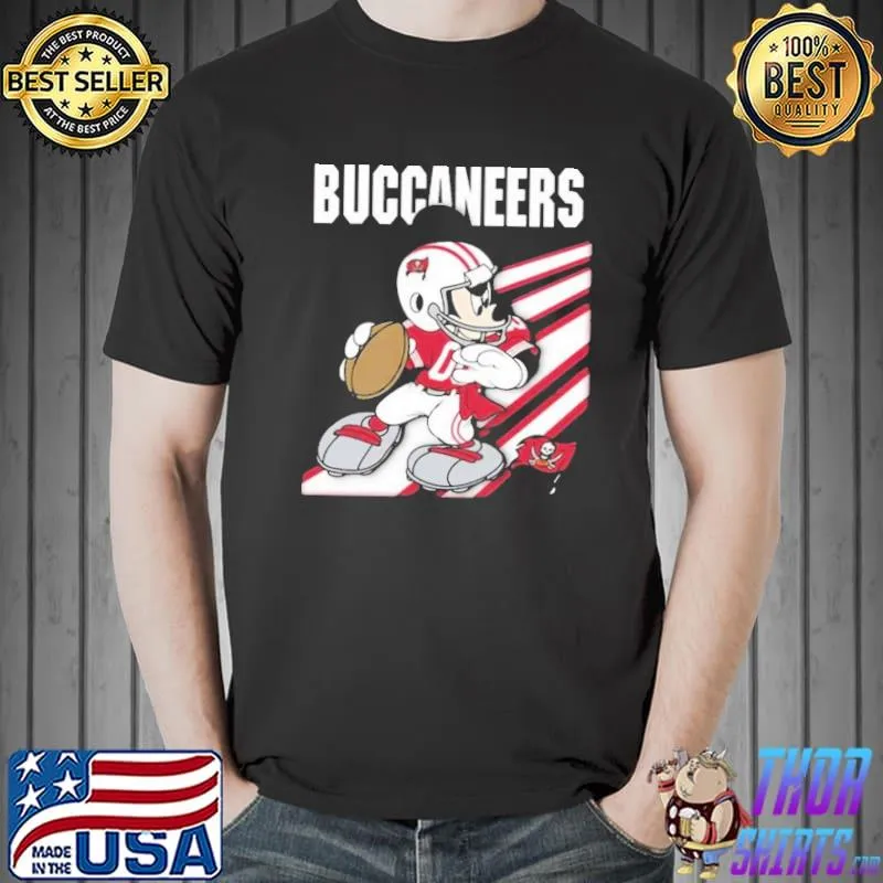Disney mickey mouse gift for NFL fan tampa bay buccaneers shirt