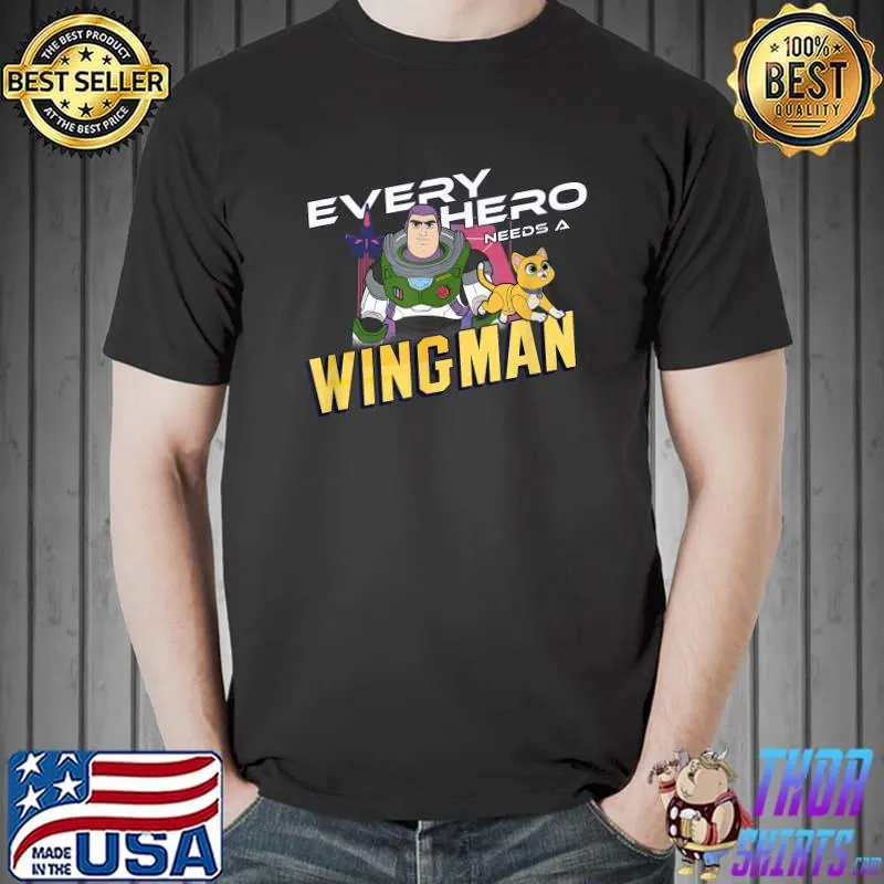 Disney Pixar Lightyear Buzz Every Hero Needs A Wingman T-Shirt
