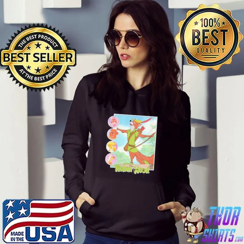 Disney robin hood disney film retro art classic s Hoodie