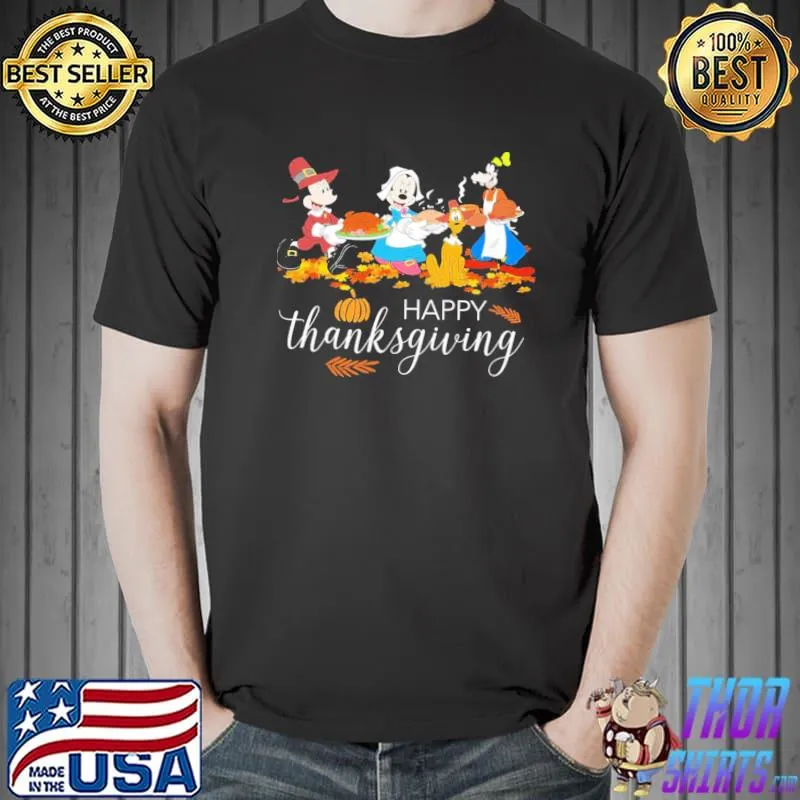 Disney thanksgiving micky minnie goofy party classic shirt