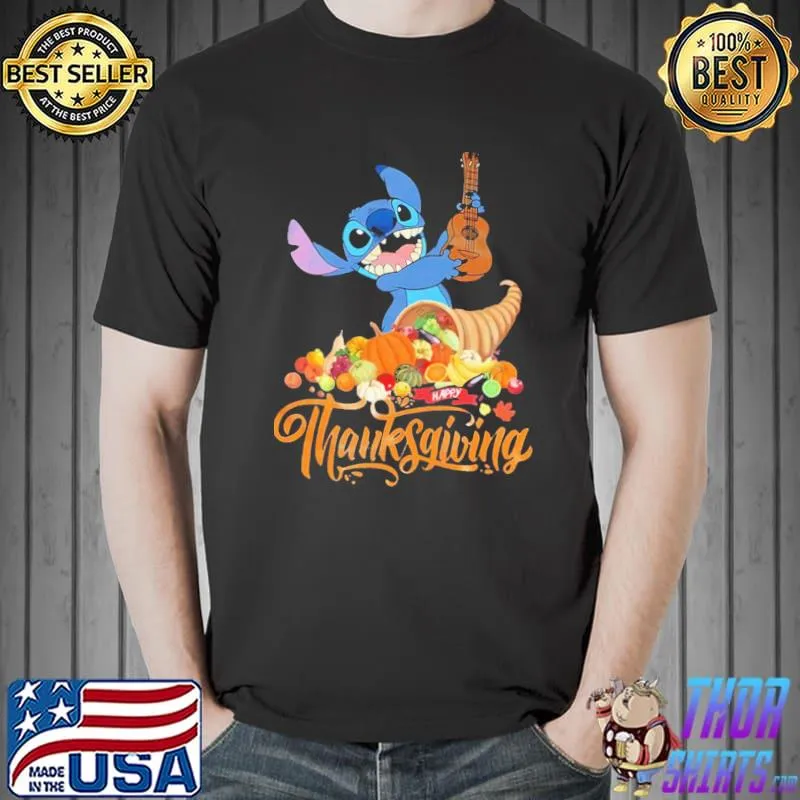 Disney thanksgiving stitch happy thanksgiving shirt
