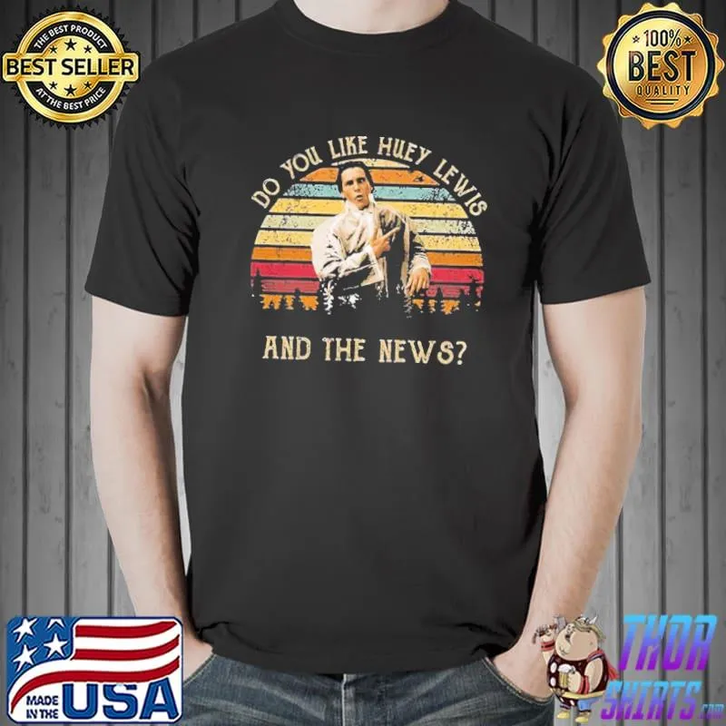 Do you like huey lewis and the news vintage shirt