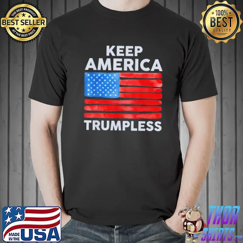 Donald Trump keep America trumpless 2024 us flag shirt