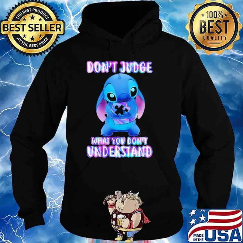 Don't Judge What You Don't Understand Stitch Autism Shirt Hoodie