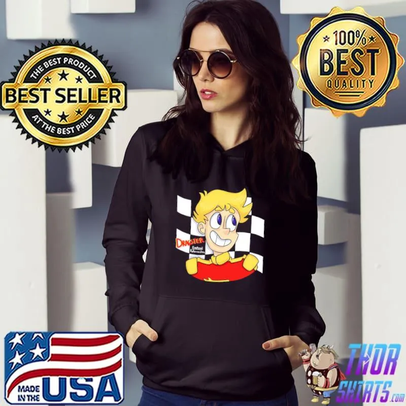 Dragster emotional rollercoasters bust checker background classic s Hoodie