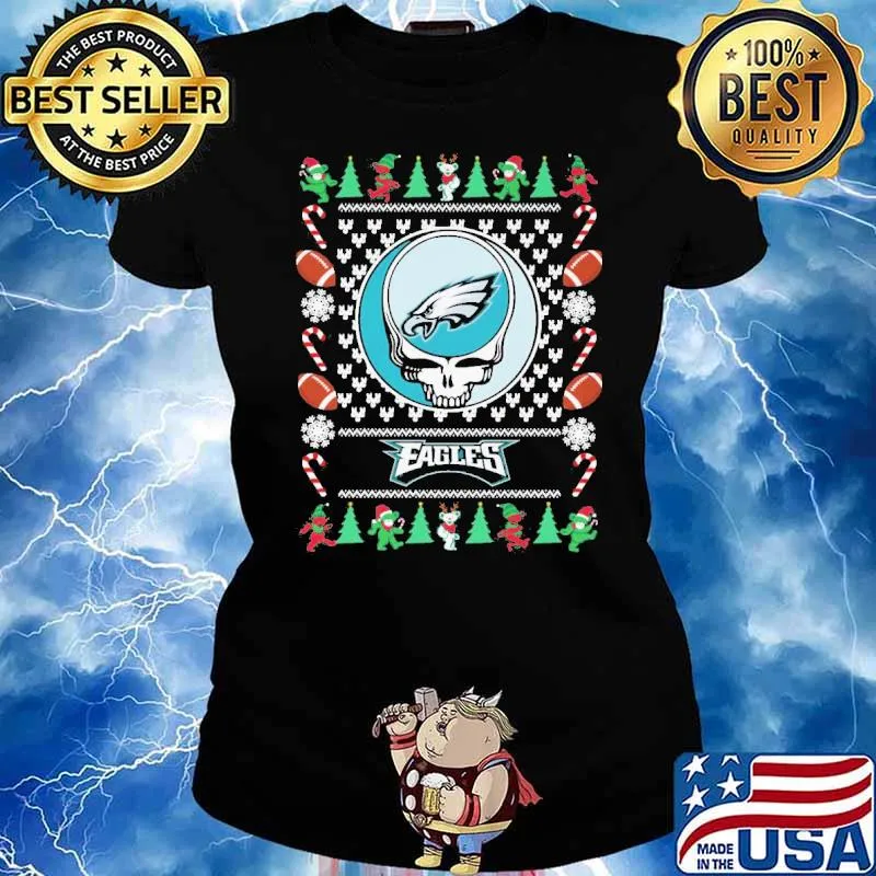 Eagles Christmas Shirt Ladies tee
