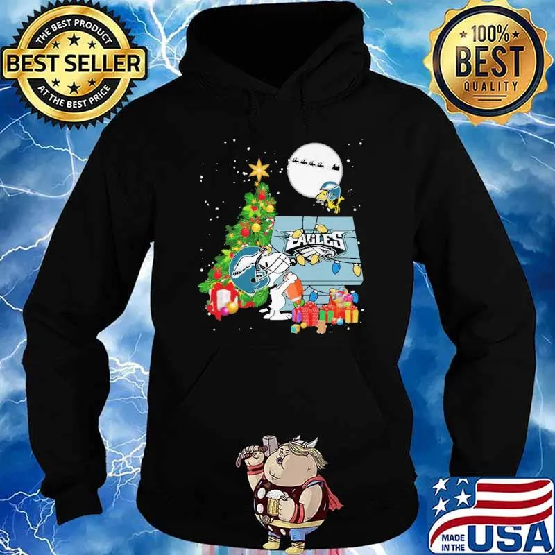 Eagles Christmas Snoopy Shirt Hoodie