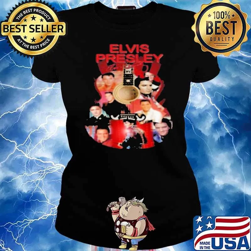 Elvis Presley Guitar Legend Shirt Ladies tee