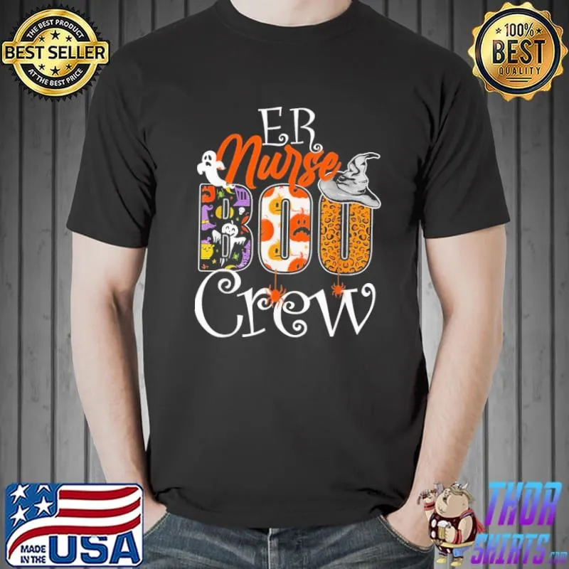 Er nurse boo boo crew emergency room nurse costume halloween trending shirt