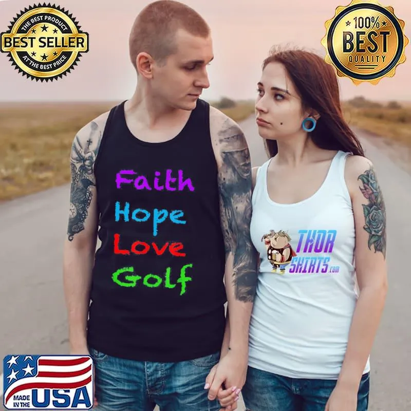 Faith hope love golf s Tank Top
