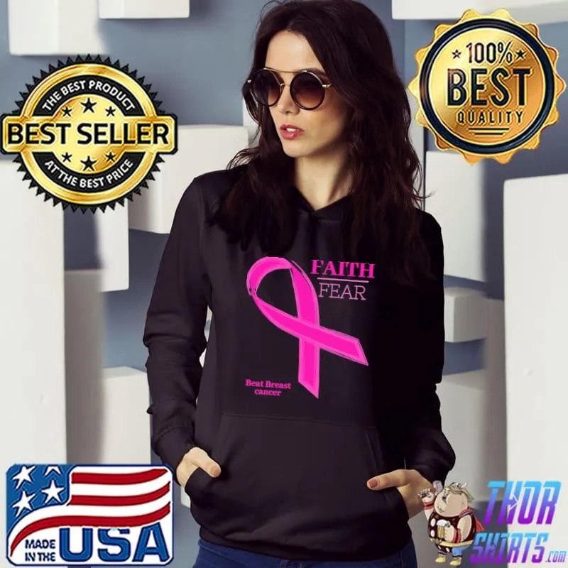 Faith over fear breast cancer awareness classic s Hoodie