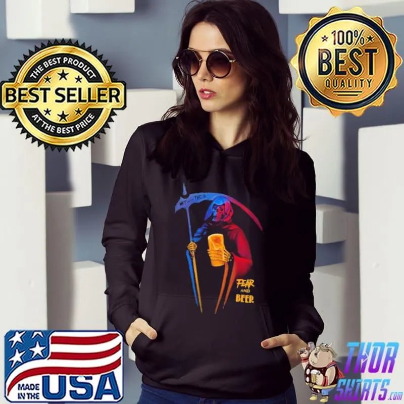 Fear and beer the reaper horror nights halloween trending s Hoodie