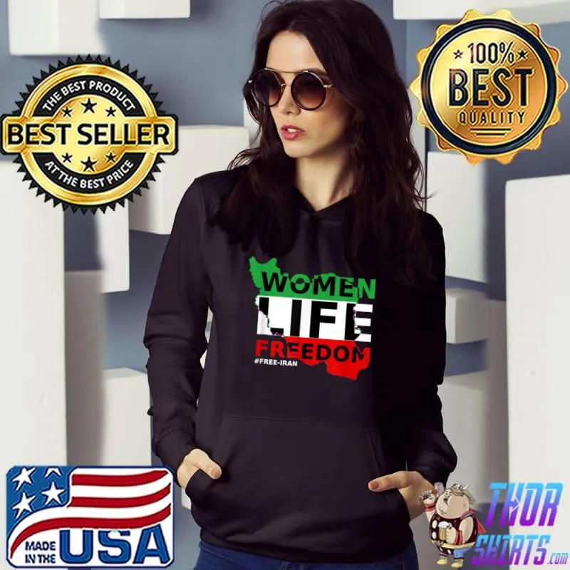 Free Iran women life freedom stand with persian women iran T-Shirt Hoodie