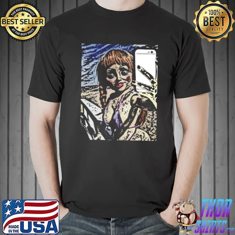 Funny annabelle horror halloween trending shirt