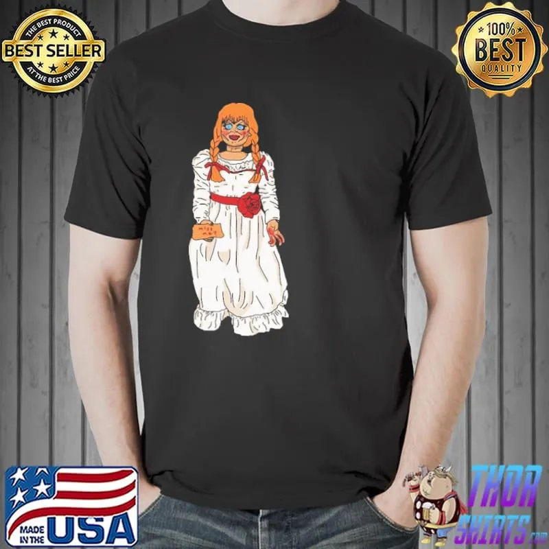 Funny annabelle horror movie halloween trending shirt