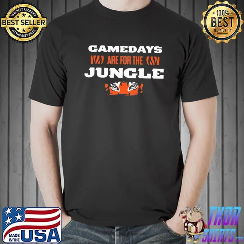 Gamedays are for the jungle cincinnatI Football sport shirt