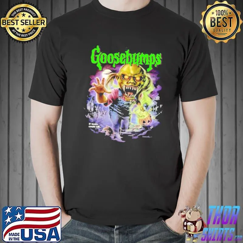 Goosebumps monster happy art halloween classic shirt