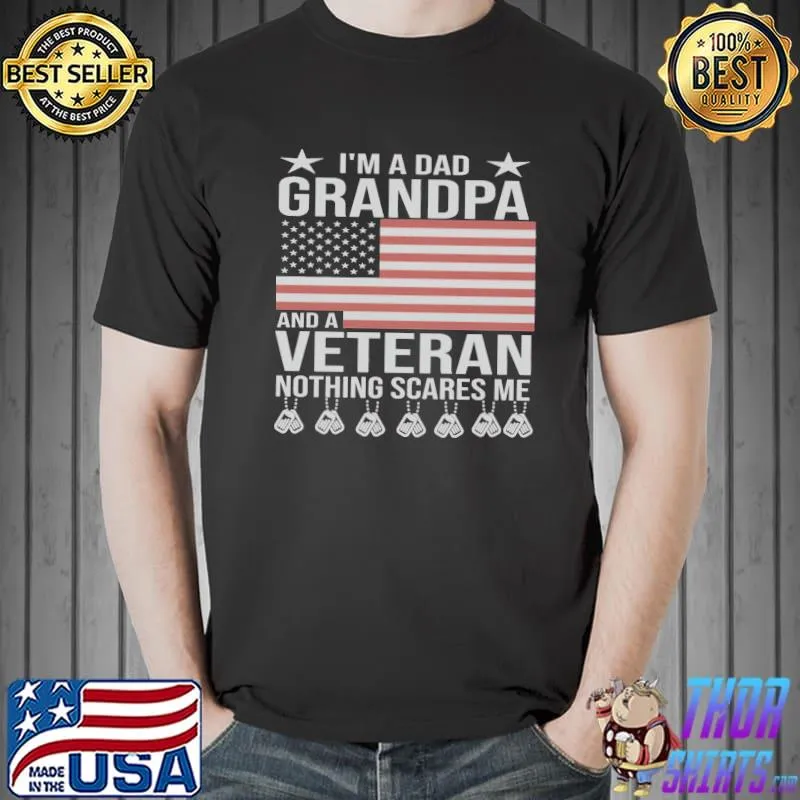Grandpa veteran gift dad grandpa veteran classic shirt