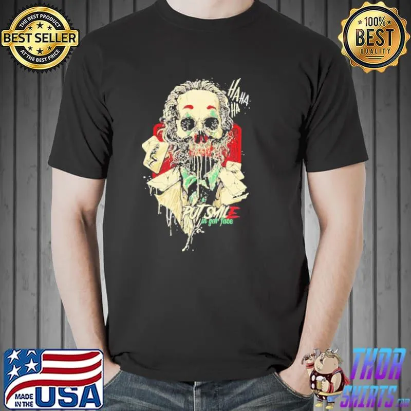 Hahaha the joker jombie halloween illustration classic shirt