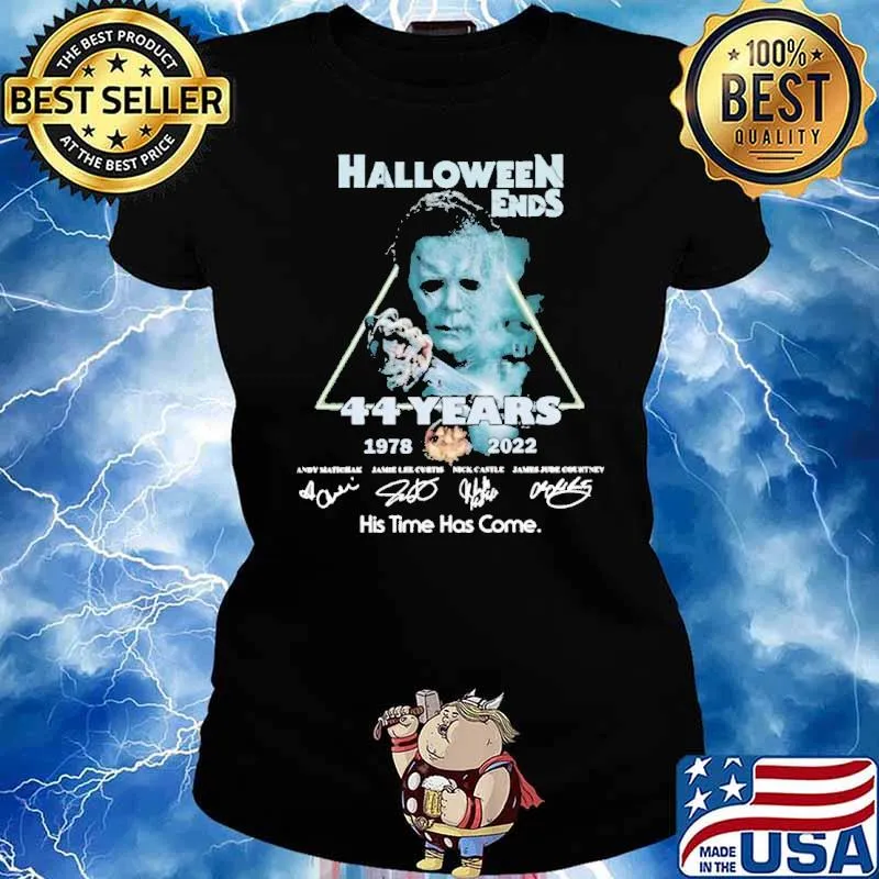 Halloween Ends 44 Years His Time Has Come Shirt Ladies tee