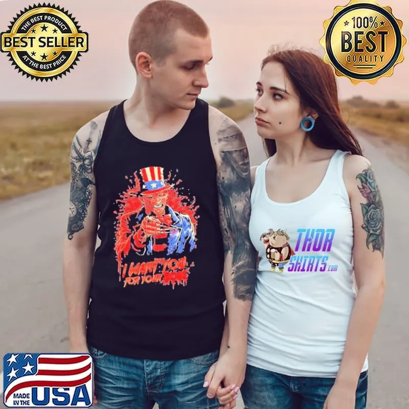 Halloween freddy krueger I want you for your soul s Tank Top