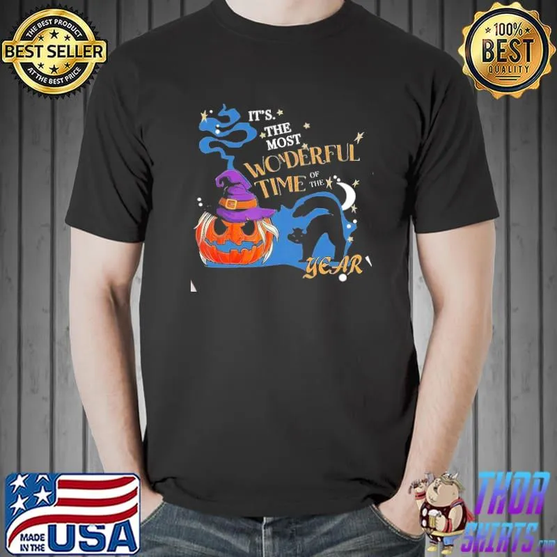 Halloween pumpkin it's the most wonderful time halloween shirt
