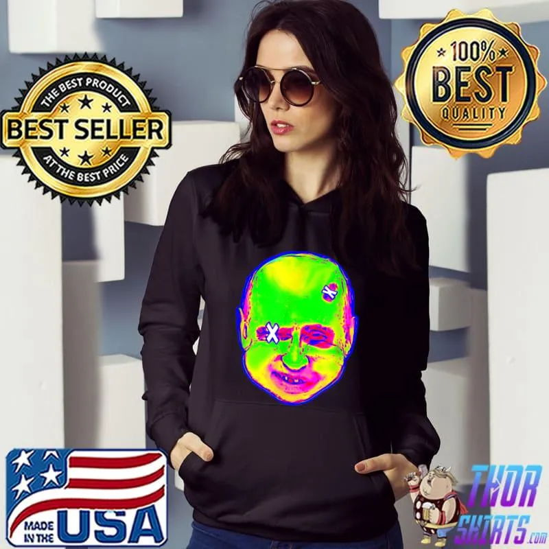 Halloween Putin Clown 1980s Retro Art Ukraine T-Shirt Hoodie