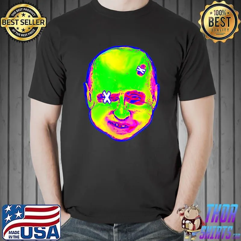 Halloween Putin Clown 1980s Retro Art Ukraine T-Shirt