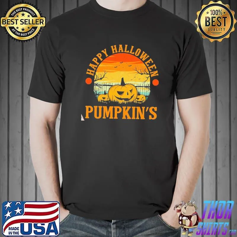 Happy halloween pumpkin's merchandise halloween pumpkin classic shirt