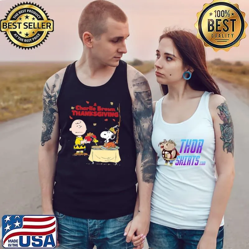 Happy thanksgiving day Charlie brown thanksgiving classic s Tank Top