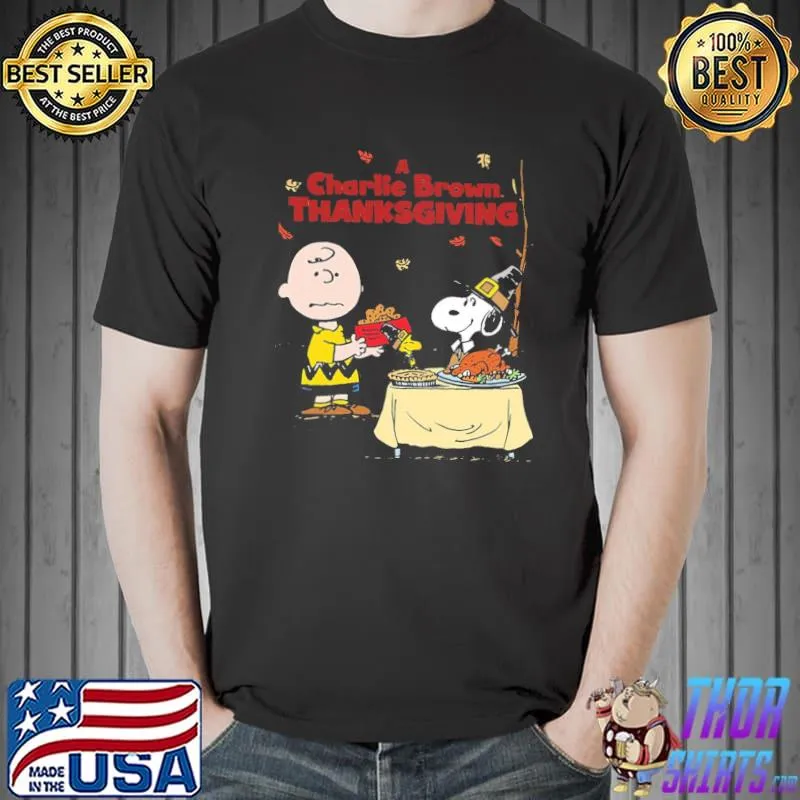 Happy thanksgiving day Charlie brown thanksgiving classic shirt
